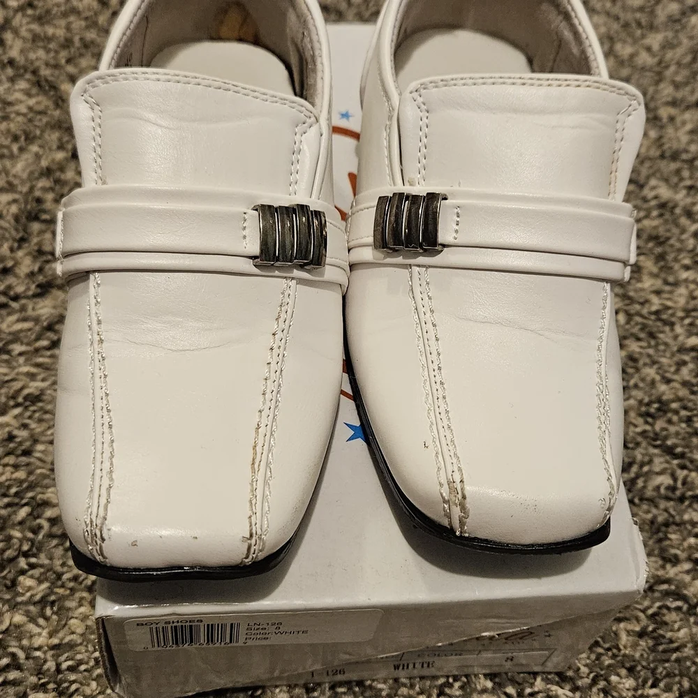 Toddler Boy White Dress Shoes‎
